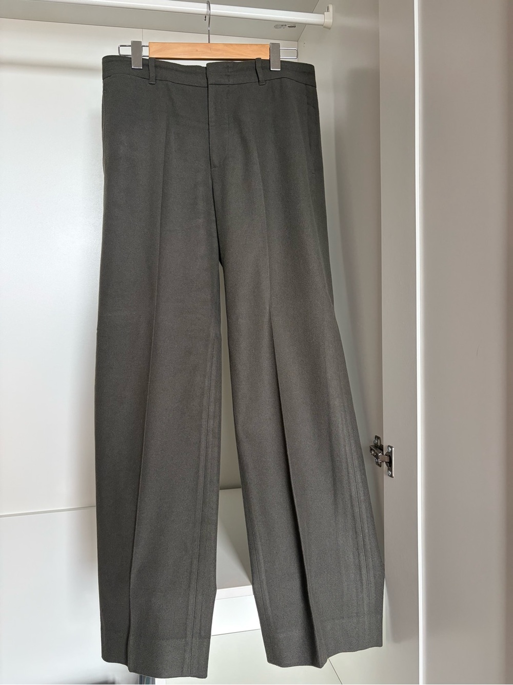 COS Wide-Leg Dress Pants in Dark Gray